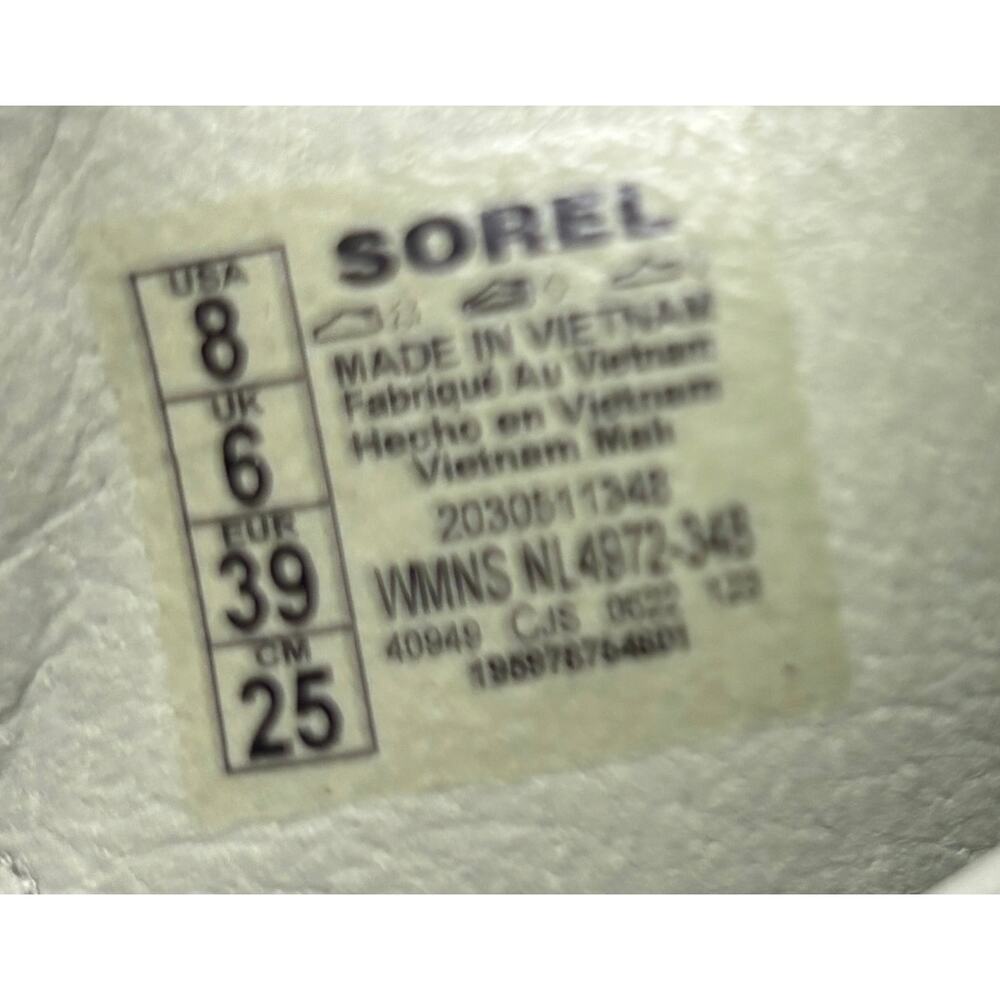 Sorel Kinetic Impact Sandals Women 8 Green Sport Platform Velcro Strap Comfort - Picture 9 of 9